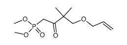 dimethyl 2-oxo-3,3-dimethyl-4-allyloxy-butylphosphonate Structure