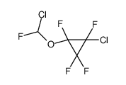 1-chloro-2-[chloro(fluoro)methoxy]-1,2,3,3-tetrafluorocyclopropane Structure