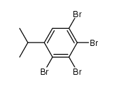 1,2,3,4-tetrabromo-5-isopropyl-benzene Structure