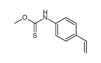 O-methyl N-(4-ethenylphenyl)carbamothioate Structure