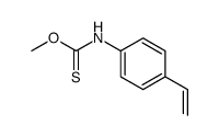 O-methyl N-(4-ethenylphenyl)carbamothioate结构式