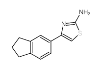 4-(2,3-二氢-1H-茚)-1,3-噻唑-2-胺结构式