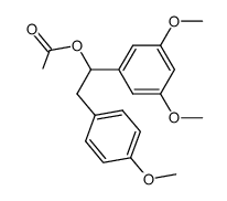 1-(3,5-dimethoxyphenyl)-2-(4-methoxyphenyl)ethyl ethanoate Structure