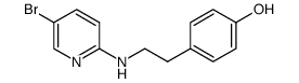 4-{2-[(5-bromopyridin-2-yl)amino]ethyl}phenol Structure