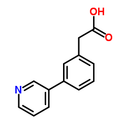 [3-(3-Pyridinyl)phenyl]acetic acid Structure