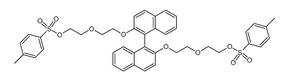 2,2'-((1,1'-binaphthalene)-2,2'-diylbis(oxy-2,1-ethanediyloxy))bisethanol bis(4-methylbenzenesulfonate) Structure