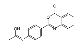 N-[4-(4-oxo-3,1-benzoxazin-2-yl)phenyl]acetamide Structure