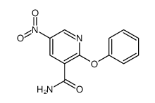 5-nitro-2-phenoxypyridine-3-carboxamide结构式