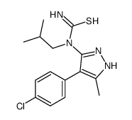 Thiourea, N-[4-(4-chlorophenyl)-5-methyl-1H-pyrazol-3-yl]-N-(2-methylpropyl)- (9CI) picture