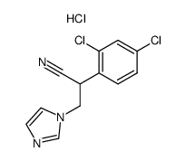 2-(2,4-Dichloro-phenyl)-3-imidazol-1-yl-propionitrile; hydrochloride Structure