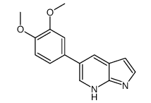 5-(3,4-dimethoxyphenyl)-1H-pyrrolo[2,3-b]pyridine结构式