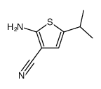 3-Thiophenecarbonitrile,2-amino-5-(1-methylethyl)-(9CI) structure