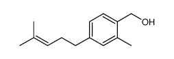 [2-methyl-4-(4-methylpent-3-enyl)phenyl]methanol结构式