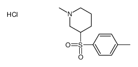 1-methyl-3-(4-methylphenyl)sulfonylpiperidine,hydrochloride结构式