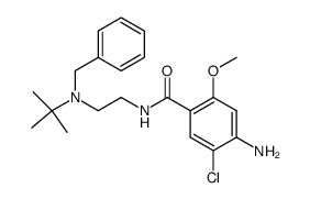 N-[2-(N'-benzyl-N'-tert-butylamino)ethyl]-4-amino-5-chloro-2-methoxybenzamide Structure