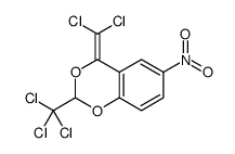 4-(dichloromethylidene)-6-nitro-2-(trichloromethyl)-1,3-benzodioxine结构式