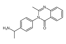 3-[4-(1-aminoethyl)phenyl]-2-methylquinazolin-4-one结构式