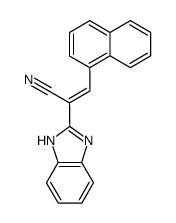 (E)-2-(1H-Benzoimidazol-2-yl)-3-naphthalen-1-yl-acrylonitrile Structure