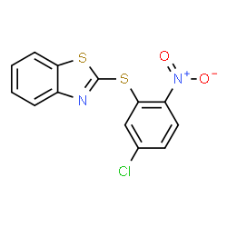 2-[(5-CHLORO-2-NITROPHENYL)THIO]-1,3-BENZOTHIAZOLE结构式