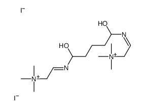 [(2E)-2-[1,5-dihydroxy-5-[(E)-2-(trimethylazaniumyl)ethylideneamino]pentyl]iminoethyl]-trimethylazanium,diiodide Structure