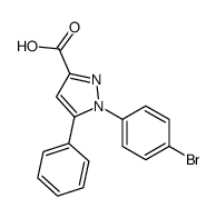 1-(4-bromophenyl)-5-phenylpyrazole-3-carboxylic acid结构式