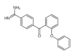 4-(2-phenoxybenzoyl)benzenecarboximidamide结构式