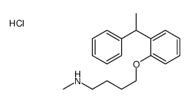 N-methyl-4-[2-(1-phenylethyl)phenoxy]butan-1-amine,hydrochloride Structure