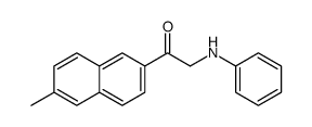 2-anilino-1-(6-methylnaphthalen-2-yl)ethanone结构式