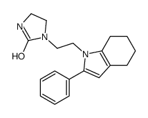 1-[2-(2-phenyl-4,5,6,7-tetrahydroindol-1-yl)ethyl]imidazolidin-2-one Structure