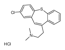 2-(3-chlorobenzo[b][1]benzothiepin-6-yl)ethyl-dimethylazanium,chloride Structure