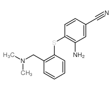 3-AMINO-4-(2-DIMETHYLAMINOMETHYL-PHENYLSULFANYL)-BENZONITRILE结构式