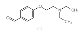 Benzaldehyde,4-[2-(diethylamino)ethoxy]-, hydrochloride (1:1) Structure