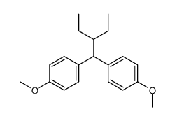 3-(4,4'-dimethoxy-benzhydryl)-pentane Structure