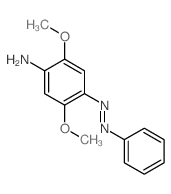 Benzenamine,2,5-dimethoxy-4-(2-phenyldiazenyl)- structure