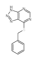 2-benzylsulfanyl-3,5,7,8,9-pentazabicyclo[4.3.0]nona-2,4,6,8-tetraene structure