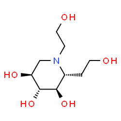 3,4,5-Piperidinetriol, 1,2-bis(2-hydroxyethyl)-, (2R,3R,4R,5S)- (9CI) picture