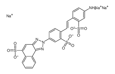 trisodium 2-[4-[2-(4-amino-2-sulphonatophenyl)vinyl]-3-sulphonatophenyl]-2H-naphtho[1,2-d]triazole-5-sulphonate picture