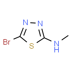 5-溴-N-甲基-1,3,4-噻二唑-2-胺结构式