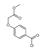 methyl 2-(4-carbonochloridoylphenoxy)acetate结构式