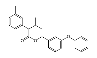 (3-phenoxyphenyl)methyl 3-methyl-2-(3-methylphenyl)butanoate Structure