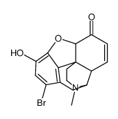 1-Bromo-7,8-didehydro-4,5α-epoxy-3-hydroxy-17-methylmorphinan-6-one Structure
