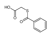 (Benzoylmercapto)acetic acid Structure