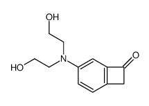 4-[bis(2-hydroxyethyl)amino]bicyclo[4.2.0]octa-1(6),2,4-trien-7-one Structure