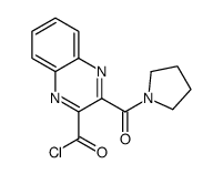 3-(pyrrolidine-1-carbonyl)quinoxaline-2-carbonyl chloride Structure