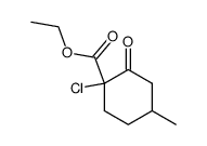 1-chloro-4-methyl-2-oxo-cyclohexanecarboxylic acid ethyl ester Structure