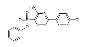 phenyl 2-amino-6-(4-chlorophenyl)pyridine-3-sulfonate结构式