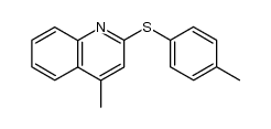 4-methyl-2-p-tolylsulfanyl-quinoline结构式