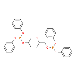 Tetraphenyl dipropyleneglycile diphosphite Structure