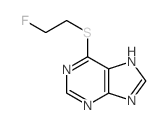 9H-Purine,6-[(2-fluoroethyl)thio]- Structure