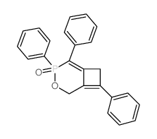 2,3,7-triphenyl-4-oxa-3$l^C24H19O2P-phosphabicyclo[4.2.0]octa-1,6-diene 3-oxide结构式